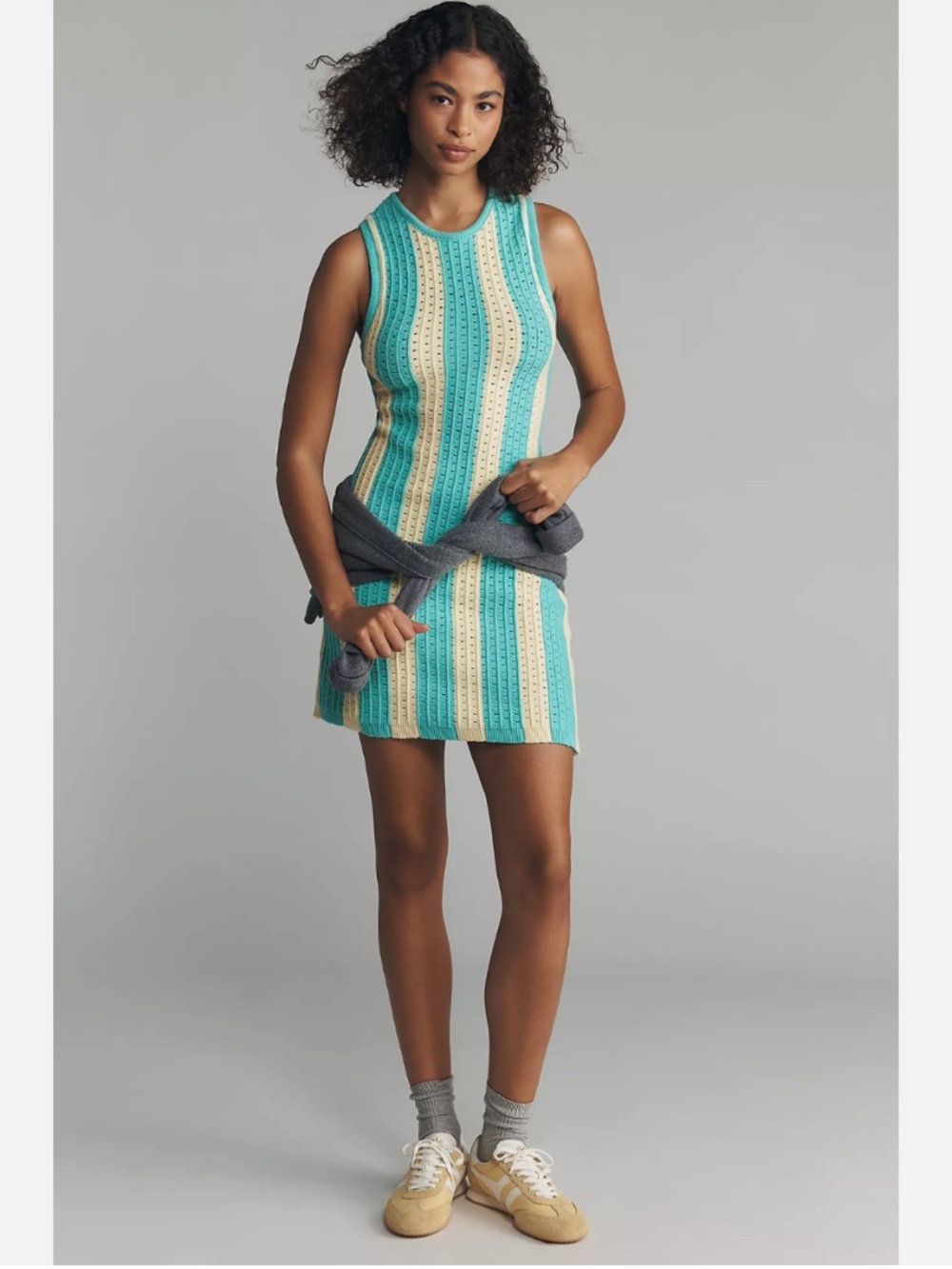 NWT ANTHROPOLOGIE DAILY PRACTICE STRIPED KNIT MINI DRESS